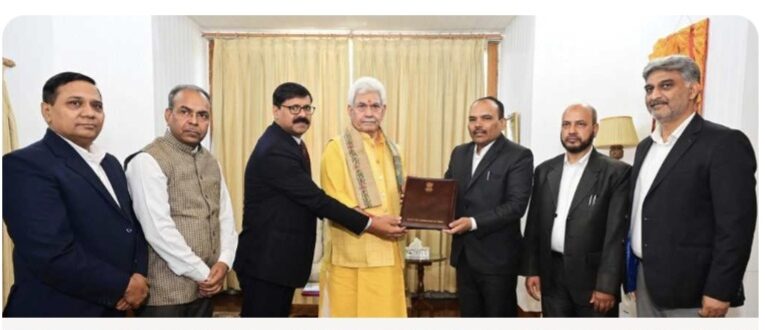 J&K CEO meets LG, submits list of newly elected members in Assembly
